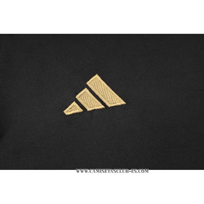 Chandal del Real Madrid 24-25 Manga Corta Negro - Pantalon Corto